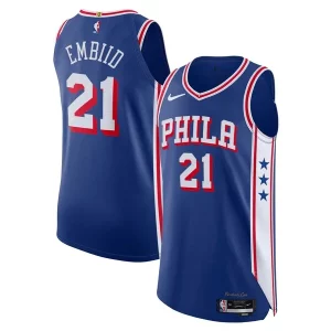 Elegante Cool Joel Embiid Philadelphia 76ers Nike Authentic Jersey Association Edition Royal  para la gran final