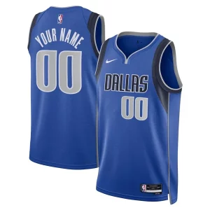 Versátil Dallas Mavericks Nike Unisex Swingman Custom Jersey Blue Icon Edition  para la gran final