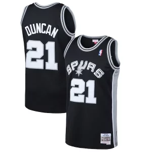 Duradero Encantador Tim Duncan San Antonio Spurs 1998/99 Hardwood Classics Swingman Jersey Black  para la gran final