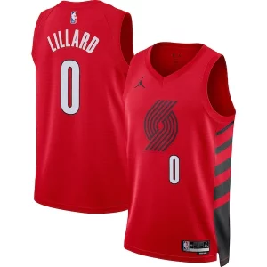 Delicioso Genial Damian Lillard Portland Trail Blazers Jordan Brand Unisex Swingman Jersey Statement Edition Red  para la gran final