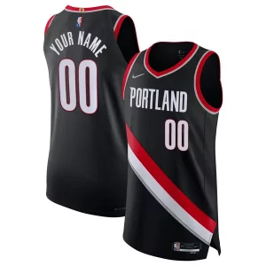 Original Magnífico Portland Trail Blazers Nike 2021/22 Diamond Authentic Custom Jersey Icon Edition Black  para la gran final