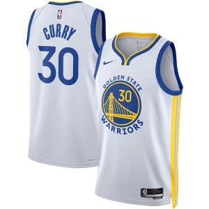Estupendo Resistente Stephen Curry Golden State Warriors Nike Unisex Swingman Jersey Association Edition White/Royal  para la gran final