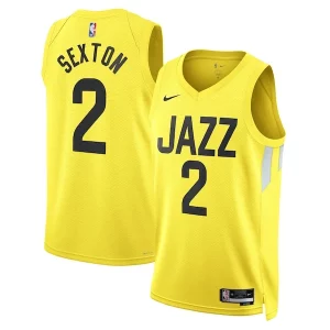 Fantástico Magnífico Collin Sexton Utah Jazz Nike Unisex Swingman Jersey Icon Edition Gold  para la gran final