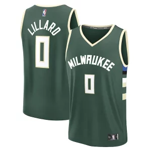 Delicioso Genial Bonito Damian Lillard Milwaukee Bucks Youth Fast Break Replica Player Jersey Icon Edition Hunter Green  para la gran final