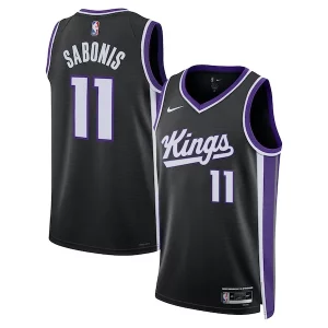Hermoso Genial Domantas Sabonis Sacramento Kings Nike Unisex Swingman Player Jersey Icon Edition Black  para la gran final