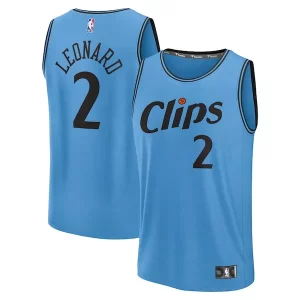 Original Delicioso Kawhi Leonard LA Clippers 2024/25 Fast Break Player Jersey City Edition Light Blue  para la gran final