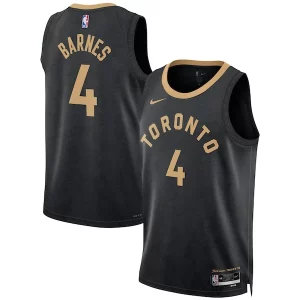 Comodo Scottie Barnes Toronto Raptors Nike Unisex 2022/23 Swingman Jersey City Edition Black  para la gran final