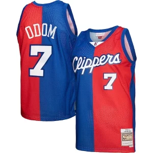 Comodo Lamar Odom LA Clippers Hardwood Classics 2000/01 Split Swingman Jersey Royal/Red  para la gran final