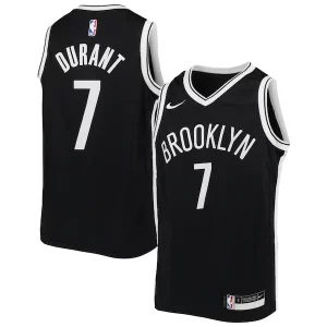 Práctico Kevin Durant Brooklyn Nets Nike Youth Swingman Jersey Icon Edition Black  para la gran final