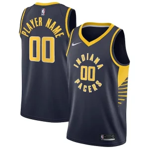Fantástico Versátil Elegante Indiana Pacers Nike 2020/21 Swingman Custom Jersey Icon Edition Navy  para la gran final