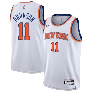 Resistente Original Duradero Jalen Brunson New York Knicks Nike Youth Association Swingman Jersey White  para la gran final