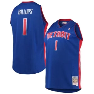 Clásico Duradero Chauncey Billups Detroit Pistons 2003/04 Big & Tall Hardwood Classics Swingman Jersey Blue  para la gran final