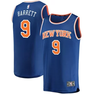 Fácil de llevar RJ Barrett New York Knicks Replica Fast Break Jersey Blue Icon Edition  para la gran final