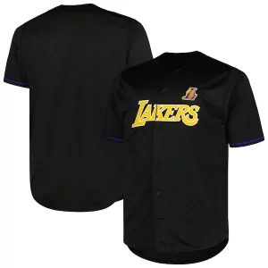 Bonito Increíble Hermoso Los Angeles Lakers Profile Big & Tall Pop Jersey Black  para la gran final