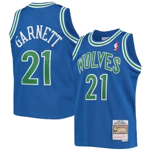 Original Fácil de llevar Kevin Garnett Minnesota Timberwolves Youth 1995 96 Hardwood Classics Swingman Jersey Blue  para la gran final