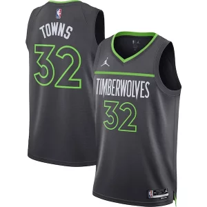Robusto Karl Anthony Towns Minnesota Timberwolves Jordan Brand Unisex Swingman Jersey Statement Edition Charcoal  para la gran final