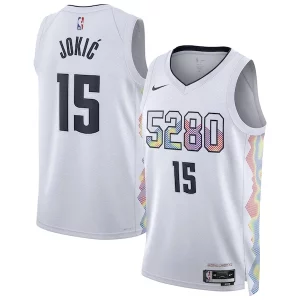 Moderno Chulo Nikola Jokic Denver Nuggets Nike Unisex 2024/25 Swingman Player Jersey City Edition White  para la gran final