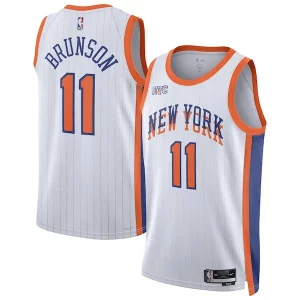 Fantástico Estupendo Práctico Jalen Brunson New York Knicks Nike Unisex 2024/25 Swingman Player Jersey City Edition White  para la gran final
