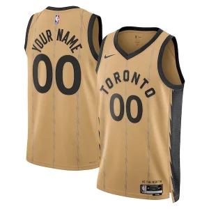 Bonito Sofisticado Atractivo Toronto Raptors Nike Unisex 2023/24 Custom Swingman Jersey Gold City Edition  para la gran final