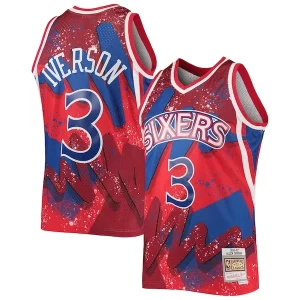 Robusto Allen Iverson Philadelphia 76ers Hardwood Classics 1996/97 Hyper Hoops Swingman Jersey Red  para la gran final