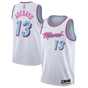 Bonito Elegante Bam Adebayo Miami Heat Nike Unisex 2024/25 Swingman Player Jersey City Edition White  para la gran final