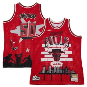 Único Duradero Sofisticado Chicago Bulls x Tats Cru Hardwood Classics Fashion Jersey Red  para la gran final