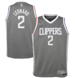 Atractivo Elegante Exquisito Kawhi Leonard LA Clippers Nike Youth 2020/21 Swingman Player Jersey Gray Earned Edition  para la gran final