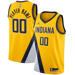 Robusto Indiana Pacers Jordan Brand Swingman Custom Jersey Statement Edition Gold  para la gran final