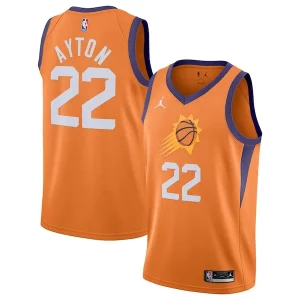 Genial Deandre Ayton Phoenix Suns Jordan Brand 2020/21 Swingman Jersey Statement Edition Orange  para la gran final