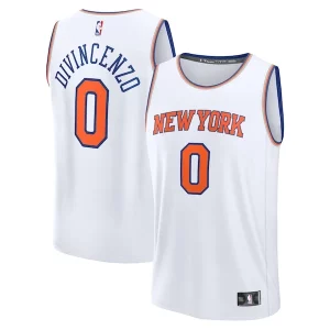 Maravilloso Perfecto Increíble Donte DiVincenzo New York Knicks Fast Break Replica Player Jersey Association Edition White  para la gran final