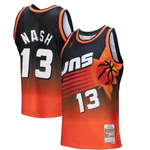 Chulo Maravilloso Delicioso Steve Nash Phoenix Suns 1996/97 Hardwood Classics Fadeaway Swingman Player Jersey Orange/Black  para la gran final