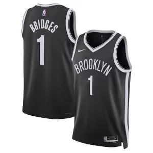 Magnífico Fantástico Moderno Mikal Bridges Brooklyn Nets Nike Unisex Swingman Jersey Icon Edition Black  para la gran final