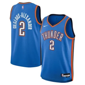 Lujoso Increíble Perfecto Shai Gilgeous Alexander Oklahoma City Thunder Nike Youth Swingman Jersey Icon Edition Blue  para la gran final