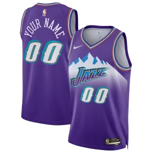 Exquisito Utah Jazz Nike Unisex 2022/23 Custom Swingman Jersey Classic Edition Purple  para la gran final