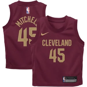 Bonito Donovan Mitchell Cleveland Cavaliers Nike Toddler Swingman Player Jersey Icon Edition Wine  para la gran final