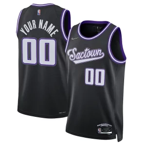 Versátil Bonito Sacramento Kings Nike 2021/22 Swingman Custom Jersey City Edition Black  para la gran final