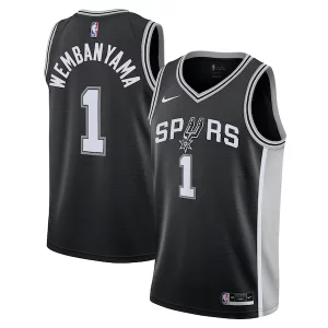 Increíble Encantador Victor Wembanyama San Antonio Spurs Nike Youth Swingman Jersey Icon Edition Black  para la gran final