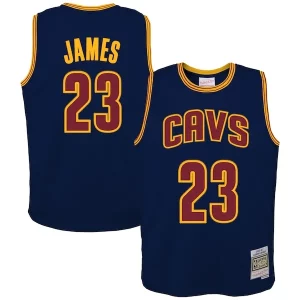 Atractivo Robusto LeBron James Cleveland Cavaliers Youth 2008/09 Hardwood Classics Swingman Jersey Navy  para la gran final