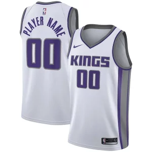 Versátil Moderno Magnífico Sacramento Kings Nike Swingman Custom Jersey White Association Edition  para la gran final
