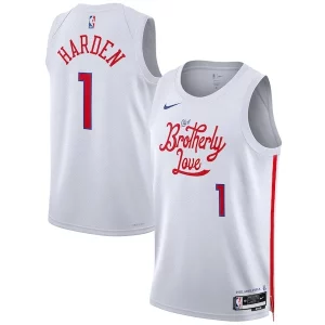 Genial Duradero James Harden Philadelphia 76ers Nike Unisex 2022/23 Swingman Jersey City Edition White  para la gran final