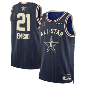 Hermoso Fácil de llevar Joel Embiid Jordan Brand Unisex 2024 NBA All Star Game Swingman Jersey Navy  para la gran final