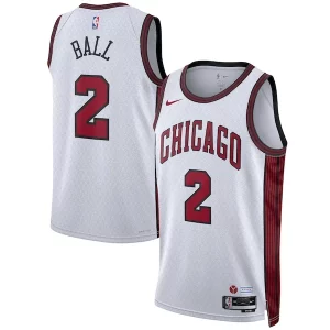 Fácil de llevar Elegante Bonito Lonzo Ball Chicago Bulls Nike Unisex 2022/23 Swingman Jersey City Edition White  para la gran final