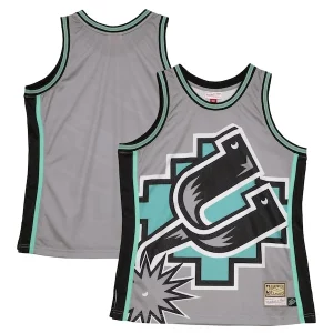Sofisticado Perfecto Delicioso San Antonio Spurs Hardwood Classics Blown Out Fashion Jersey Gray  para la gran final