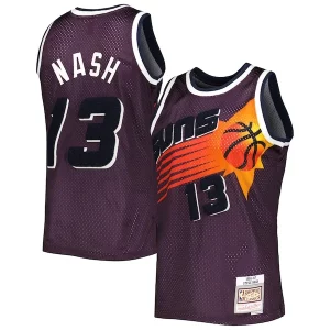 Hermoso Maravilloso Steve Nash Phoenix Suns 1996/97 Hardwood Classics Off Court Swingman Jersey Purple  para la gran final