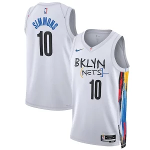 Práctico Hermoso Ben Simmons Brooklyn Nets Nike Unisex 2022/23 Swingman Jersey City Edition White  para la gran final