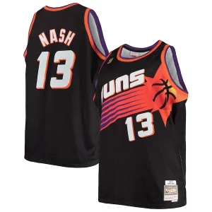Fácil de llevar Estupendo Steve Nash Phoenix Suns 1996/97 Big & Tall Hardwood Classics Swingman Jersey Black/White  para la gran final
