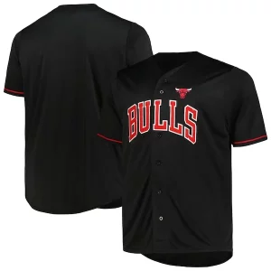 Moderno Robusto Chicago Bulls Profile Big & Tall Pop Jersey Black  para la gran final