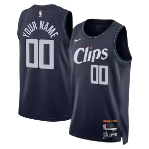 Moderno Atractivo LA Clippers Nike Unisex 2023/24 Custom Swingman Jersey Navy City Edition  para la gran final