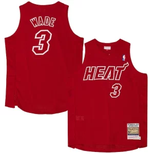 Lujoso Dwyane Wade Miami Heat 2012 Authentic Player Jersey Scarlet  para la gran final