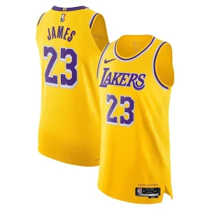 Versátil Estupendo Perfecto LeBron James Los Angeles Lakers Nike Authentic Jersey Icon Edition Gold  para la gran final